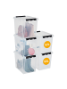 SmartStore 5er-Set Aufbewahrungsbox Classic Transparent 52L