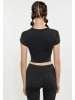 TUFFSKULL Damen Crop-Top in Schwarz