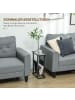 HOMCOM Couchtisch in Schwarz 40L x 18B x 55,5H cm