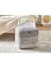 Beliani Pouf HIRRI in Grau/Beige - (W) 40 x (H) 40 x (L) 40 cm