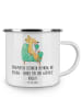 Mr. & Mrs. Panda Emaille Tasse Therapeut Dankeschön mit Spruch in Weiß