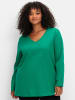 sheego Langarmshirt in grün