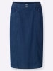 Sieh an! Jeans-Rock in blue-stone-washed