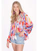 IZIA Women Blouse in red multicolor
