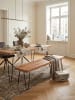 KADIMA DESIGN Esszimmer Sitzbank BAGLI Massiv-Holz 120 x 45 x 40 cm in Akazie