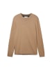 Tom Tailor Pullover BASIC CREWNECK in Braun