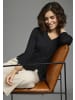 Laura Scott 3/4-Arm-Shirt in schwarz