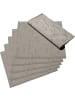 Erwin Müller Jacquard Serviette 6er-Pack Remscheid in taupe