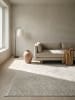 KADIMA DESIGN Teppich Kurzflor Geometrisch pflegeleicht Wohnzimmer Schlafzimmer Flur in Beige