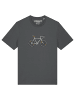 wat? Apparel T-Shirt Doodle Bike in Grau