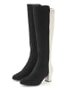 LASCANA Stiefel in schwarz/weiß
