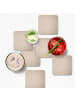 OnlyWow Glasuntersetzer 6er-Set Kreisrelief