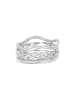 Elli Ring 925 Sterling Silber Knoten, Ring Set, Wellen, Twisted in Silber