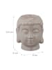 relaxdays 3 x Buddha Teelichthalter in Grau