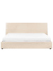 Beliani 2-tlg Bettgestell LAVAUR in Beige