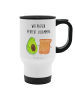 Mr. & Mrs. Panda Trinkbecher Avocado Toast mit Spruch in Weiß