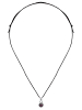 mantraroma 925er Silber - Kettenanhänger (L) 9 x (B) 19 mm mit Granat