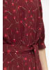 Finn Flare Kurzarmkleid Print in rum