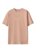 Reichstadt Reichstadt Oversized T-Shirt Damen Brand Stick 23RSW044 Warm Brown XS