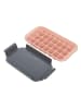 Excellent Houseware Eiswürfelform für 32 Eiswürfel in Rosa, (B) 17,8 x (H) 3,5 x (L) 33,5 cm