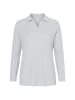 Ulla Popken Poloshirt in hellgrau mélange