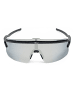 YEAZ SUNSHADE sport-sonnenbrille black/silver in schwarz / silber