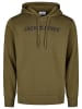 Jack & Jones Pullover JJMORTY OLD LOGO SWEAT HOOD SMU in Oliv