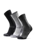 DANISH ENDURANCE Socken Classic Hiking Crew in black/light grey/dark grey