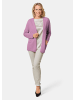 GOLDNER Cardigan in langer offener Form in flieder