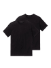 Schiesser T-Shirts 2er Pack in Schwarz