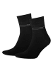 Sympatico Kurzsocken 2er-Pack S43096 in schwarz (01)