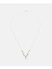 Diamant L'éternel Halskette aus 375 Gelbgold mit Diamant mit Topas