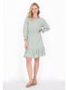 Usha Women Dress in turquoise white