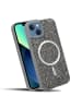 cadorabo Hülle für iPhone 13 / 14 Glitzer Schutzhülle in Grau