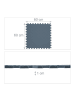 relaxdays 16 x Bodenschutzmatte in Grau - (B)60 x (H)60 cm