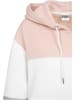 Urban Classics Urban Classics Damen Ladies Oversize 3-Tone Hoody in light rose/white/grey