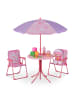 relaxdays Camping Kindersitzgruppe "Einhorn" in Pink