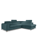 MF Design Lauryn Recamiere Rechts in Blau -  (L) 205 x (B) 278 x (H) 92 cm