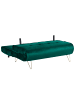 Beliani 2-Sitzer Sofa VESTFOLD in Grün/Gold - (W) 130 x (H) 45 x (L) 78 cm