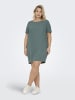 ONLY Carmakoma Tunika mit halber Knopfleiste in Balsam Green