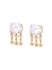 faina Women Earrings in Rose Gold White