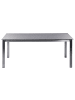 Beliani 7-tlg Gartentisch Set COSOLETO/GROSSETO in Schwarz/Silber