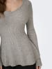 ONLY Strickpullover in Medium Grey Melange
