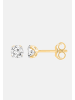 Ethische Diamanten Ohrringe aus 375 Gelbgold mit Lab Grown Diamant