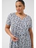 KAFFE curve Kleid KCmella Regular fit in Blue Fog W. Coffee Bean Flower