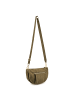 FREDs BRUDER Velvet Wild Umhängetasche Leder 28 cm in khaki