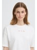 ICHI Kurzarm-Bluse IHPETRO Oversize fit in Cloud Dancer