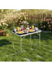 relaxdays 2 x Campingtisch in schwarz - (B)70 x (H)68,5 x (T)50 cm