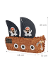 relaxdays 3-tlg. Pinata Set "Piratenschiff" in Bunt
