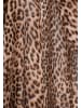 faina Women Feminine Scarf in Beige Black Leo